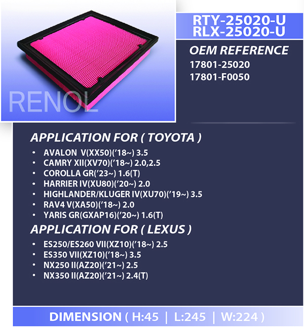 Toyota 17801 25020